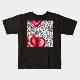 Heart Hidden In A Labyrinth Kids T-Shirt